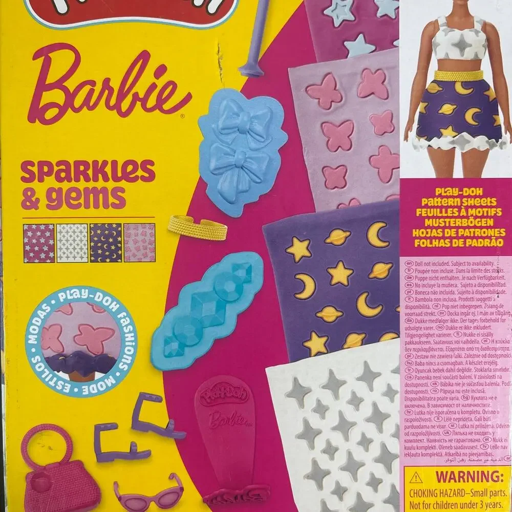 Barbie play doh sparkles gems